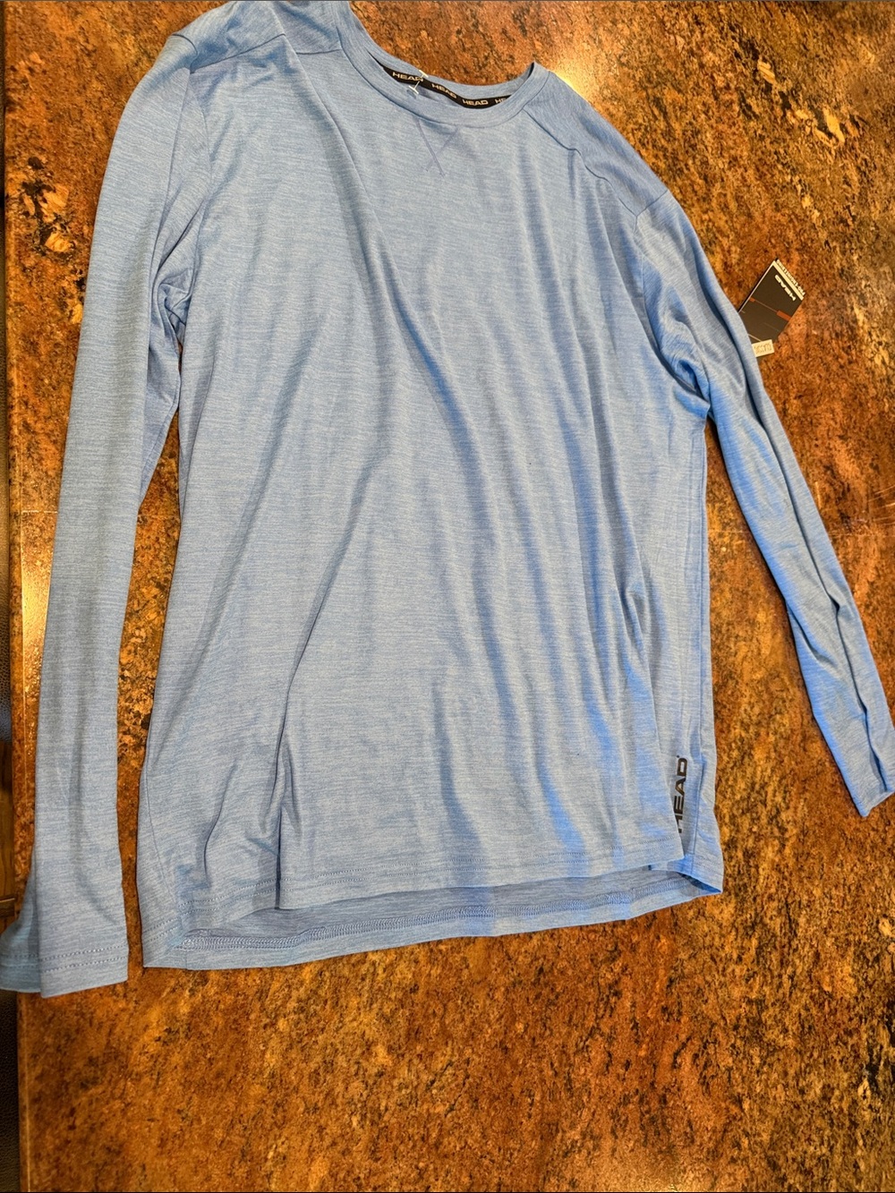 Head Light Blue Men's Long-Sleeve Performance Top